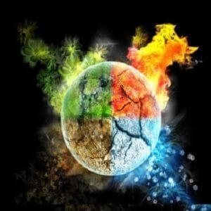عنصر أبراج الهواء والنار والماء والأرض